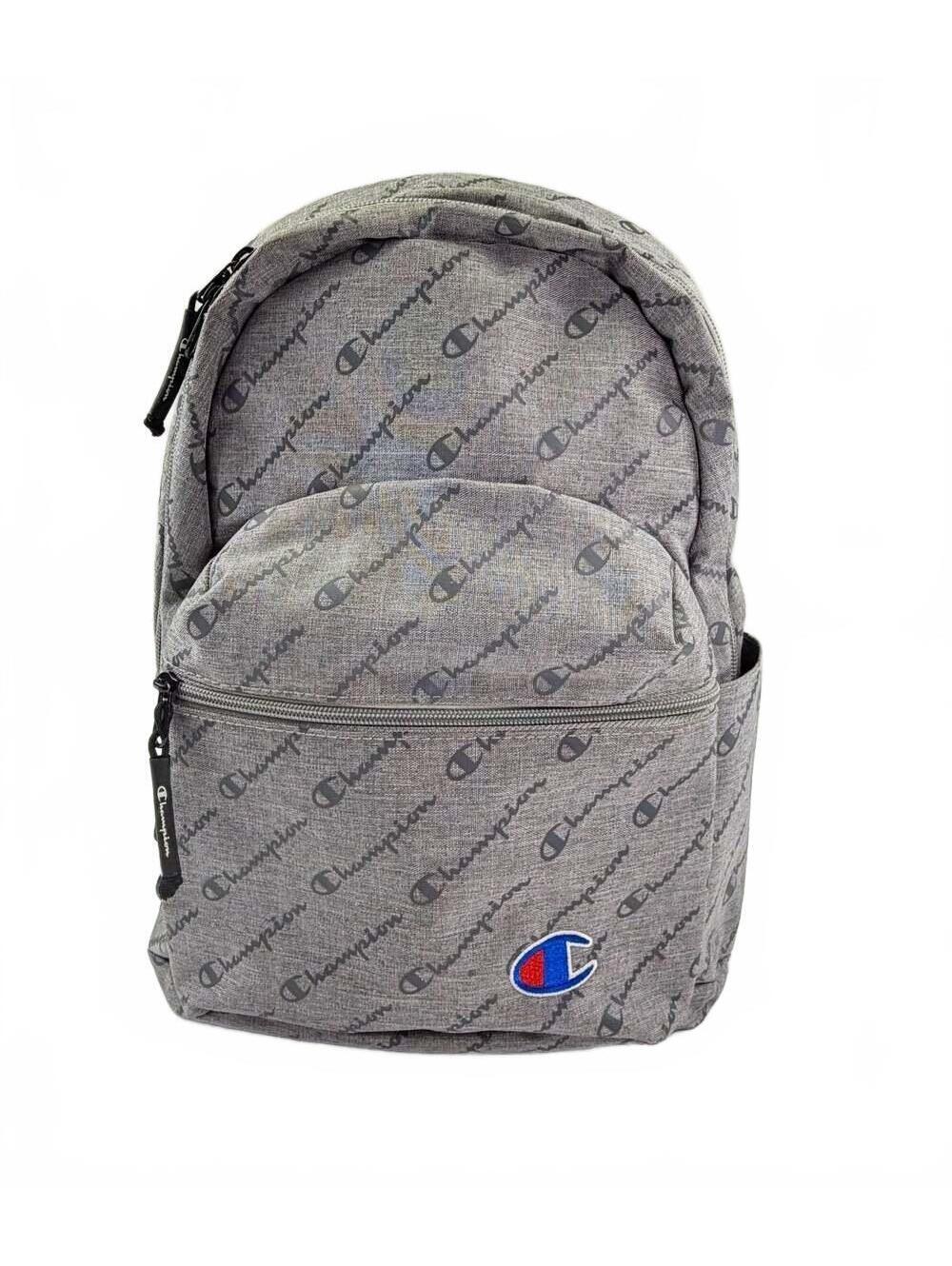 Champion Adult KIds Grey Mini Backpack with Logo Print